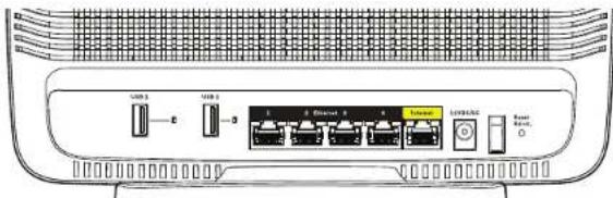 LINKSYS AC3200 - Vue arrriere - 1