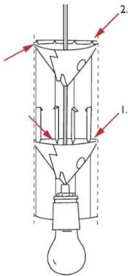 Diagram of a laboratory setup with labeled components and directional arrows indicating flow or movement.