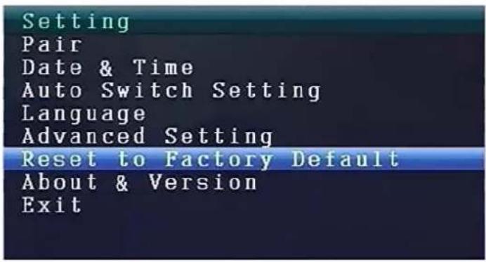 TECHNAXX TX28 - Reset to Factory Default (Indietro impostazioni di fabbrica) - 1
