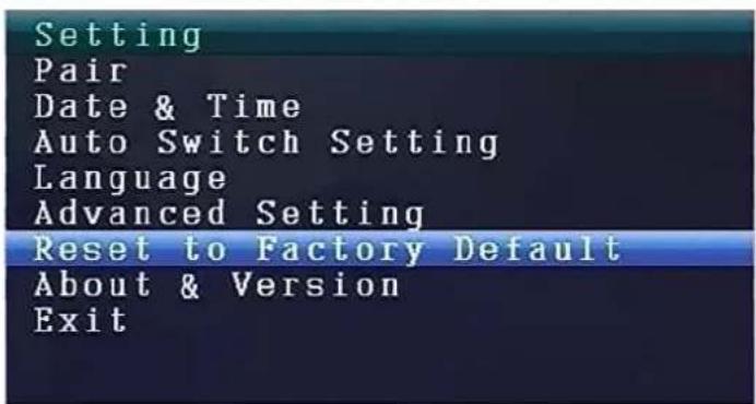 TECHNAXX TX28 - Reset to Factory Default (Retour paramètres d'usine) - 1