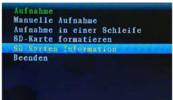 TECHNAXX TX28 - SD-Karten Information - 1