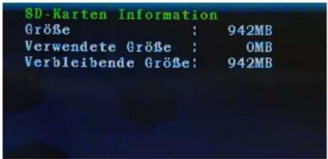 TECHNAXX TX28 - SD-Karten Information - 1