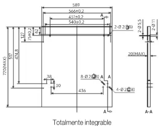 SAMSUNG DW60M6050BB - PASO 3. PREPARACION DEL PANEL PERSONALIZADO (PARA LAVAVAJILLAS TOTALMENTE INTEGRABLES Y SEMIINTEGRABLES) - 1