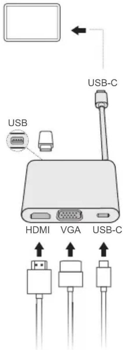 HUAWEI MateBook E - HUAWEI MateDock 2 - 1