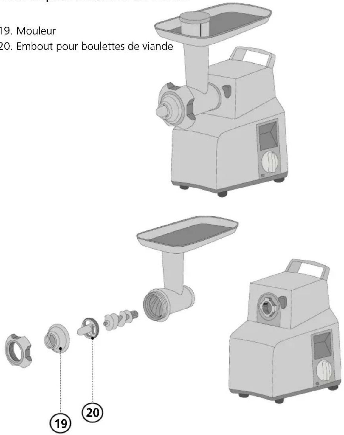 GRAEF FW 700 - Embout pour boulettes de viande - 1