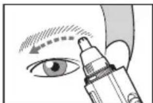 PANASONIC ERGN30 - Trimming your nose hair and ear hair - 4