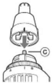 PANASONIC ERGN30 - How to attach the blade - 2