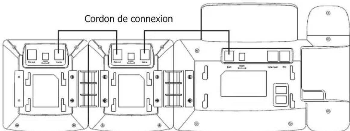 TIPTEL KM38 - Connexion des cables - 1