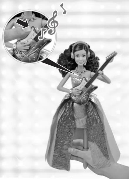 MATTEL Rockstar Erika wirh Guitar - Vervangen van de batterijien - 2