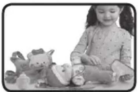 VTECH Porte Bébé 3 en 1 interactif - Mode Matelas à langer - 1
