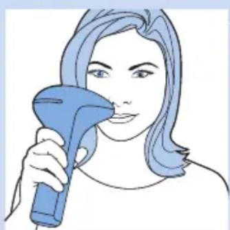 PHILIPS Lumea Precision SC2008 - Utilizzo dell'apparecchio sul volto (labbro superiore, mento, basette) - 2