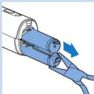 PHILIPS Lumea Precision SC2008 - Removing the rechargeable batteries - 3