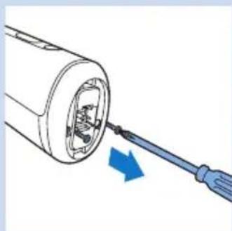 PHILIPS Lumea Precision SC2008 - Retrait des batteries rechargeables - 2