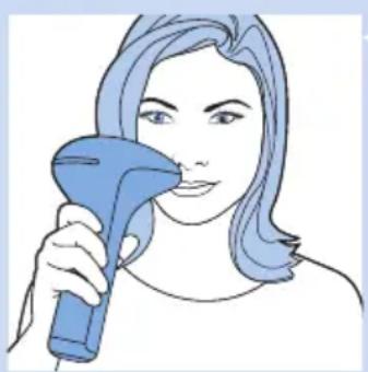 PHILIPS Lumea Precision SC2008 - Utilisation de l'appareil sur le visage (lèvre supérieure, menton, pattes) - 2