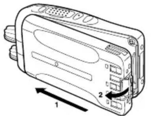 KENWOOD NX320 - INSTALACION/ EXTRACCION DE LA BATERIA (OPCIONAL) - 1