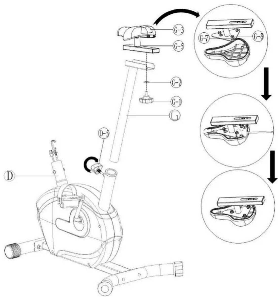 Toorx BRX30 - Assemblage de la selle - 2