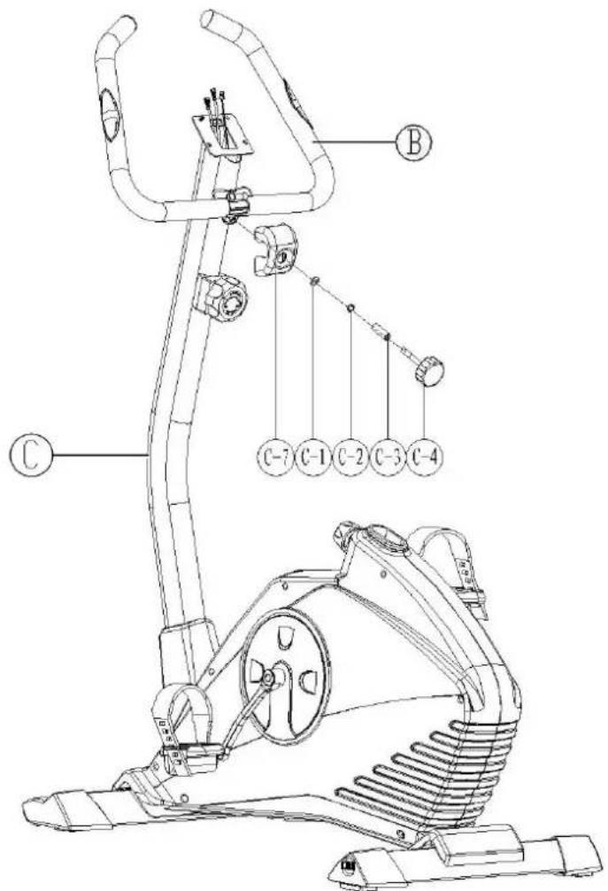 Toorx BRX85 - Montage du guidon - 3