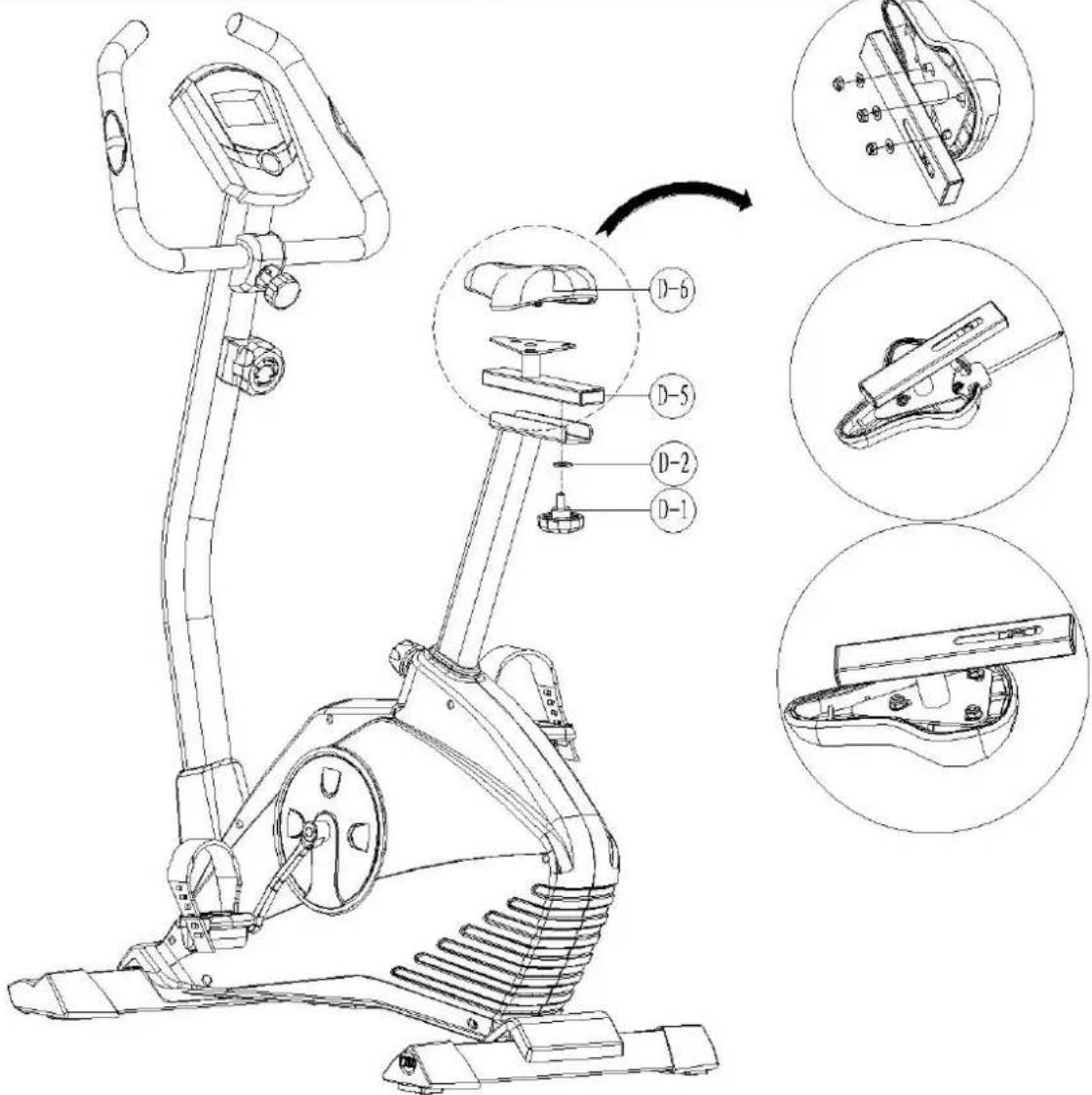 Toorx BRX85 - Montage de la selle - 3