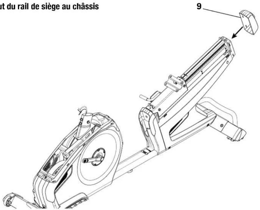 Nautilus R626 - 1b. Arrimez l'embout du rail de siège au chassinis - 1