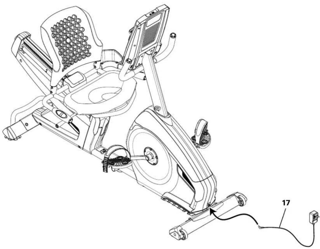 Nautilus R626 - Connectez l'adaptateur AC au chassin - 1