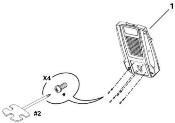 Nautilus R626 - Otez la visserie de la console - 1