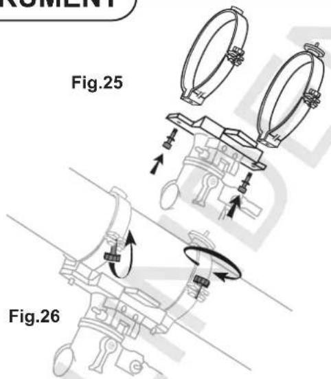 Sky-Watcher NEQ3 - PLACER LE TUBE DANS LES COLLIERS (Fig.26) - 1
