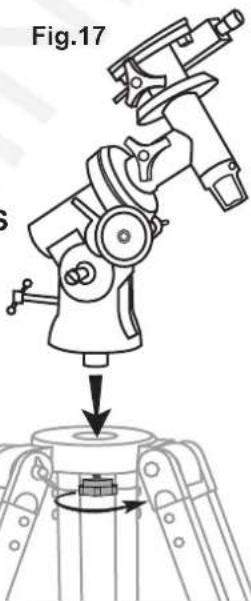 Sky-Watcher EQ2 - METTRE LA MONTURE EN PLACE (Fig.17) - 1