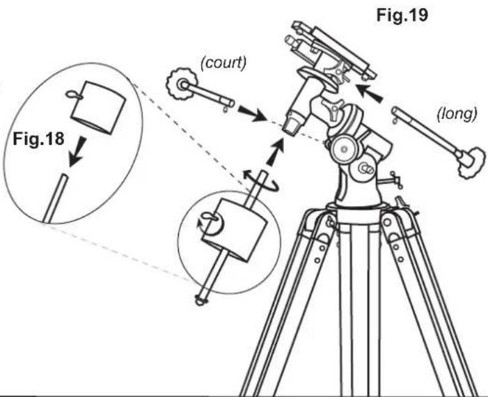 Sky-Watcher EQ2 - MONTAGE DU CONTREPOIDS (Fig.18) - 1