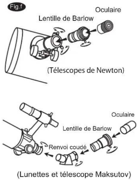 Sky-Watcher EQ2 - Utilisation d'une lentille de Barlow - 1