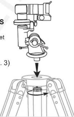 Sky-Watcher EQ1 - ATTACHING MOUNT TO TRIPOD LEGS (Fig. 3) - 1