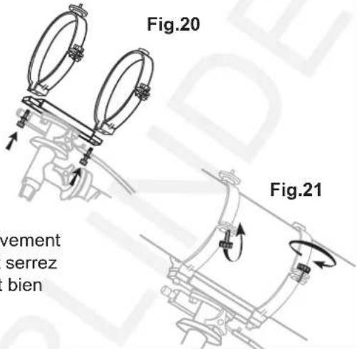Sky-Watcher EQ1 - MONTAGE DU TUBE DANS LES COLLIERS (Fig.21) - 1