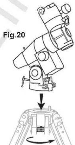Sky-Watcher EQ5 - METTRE LA MONTURE EN PLACE (Fig.20) - 1