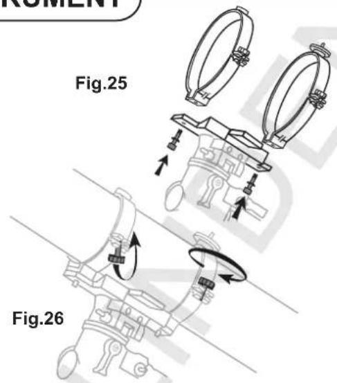 Sky-Watcher EQ5 - PLACER LE TUBE DANS LES COLLIERS (Fig.26) - 1