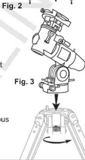 Sky-Watcher EQ5 - METTRE LA MONTURE EN PLACE (Fig. 3) - 2