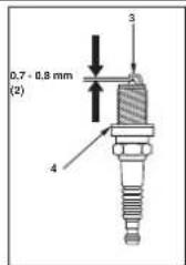 Honda HF2417HTE - Underhäll av tändstift - 8