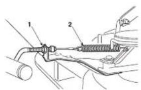 Honda HF2417HTE - a) Extracción del grupo dispositivos de corte - 1