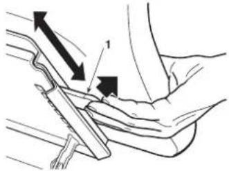 Honda HF2417HTE - Seat adjustment - 1