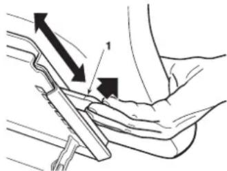 Honda HF2417HTE - Regulación del asiento - 1