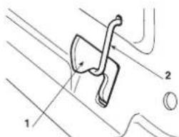 Honda HF2417HTE - REMOVAL OF THE GRASS CATCHER PAWL SPRING RETAINER - 1