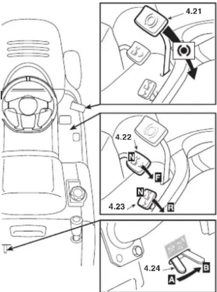 Honda HF2417HTE - ACHTERUITVERSNELLINGSPEDAAL - 1