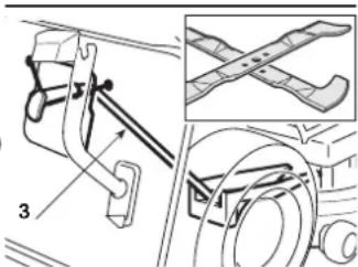 Honda HF2417HTE - Bouchon et organes de COUPE pour "mulching - 1