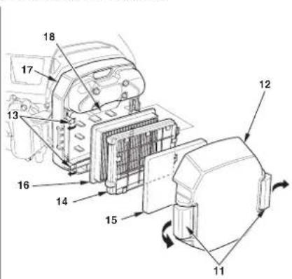 Honda HF2417HTE - Asistencia del filtró del aire - 6