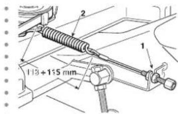Honda HF2417HTE - Réglage de l'embrayage et du frein des organes de coupe - 2