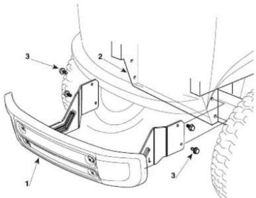 Honda HF2417HTE - MONTAGGIO DEL PARAURTI ANTERIORE - 1