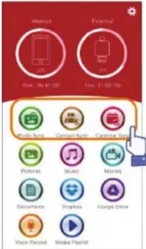 Ednet 31519 - Sélectionnez l'icone Synchroniser - 1