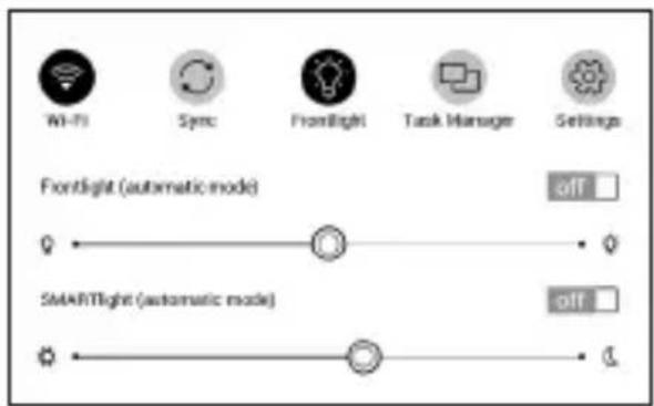 POCKETBOOK Touch HD 2 - Panneau de notifications - 1