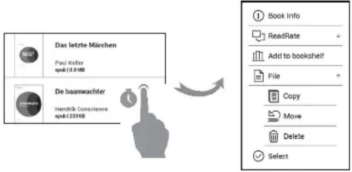 POCKETBOOK Touch HD 2 - Menu contextuel… - 1