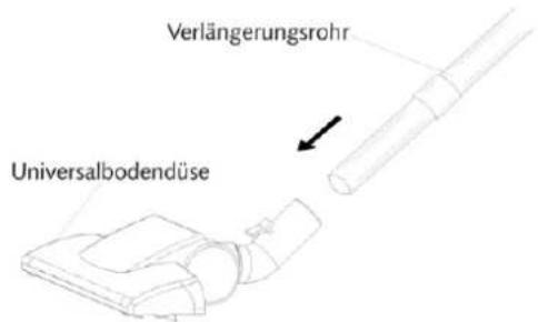 Soba SS22 - Anschliessen des Verlängerungsrohrs und der Bodendüse - 3