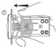 Carel Easy - Montage sur panneau au moyen de 2 étriers arrêté (Fig. 2.a et 2.b) - 2