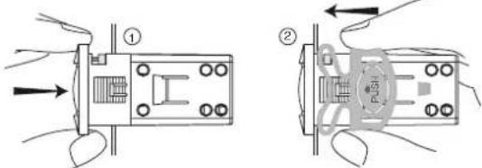 Carel Easy Compact - Montage sur panneau au moyen de 2 étriers arrière (Fig. 2.a et 2.b) - 1